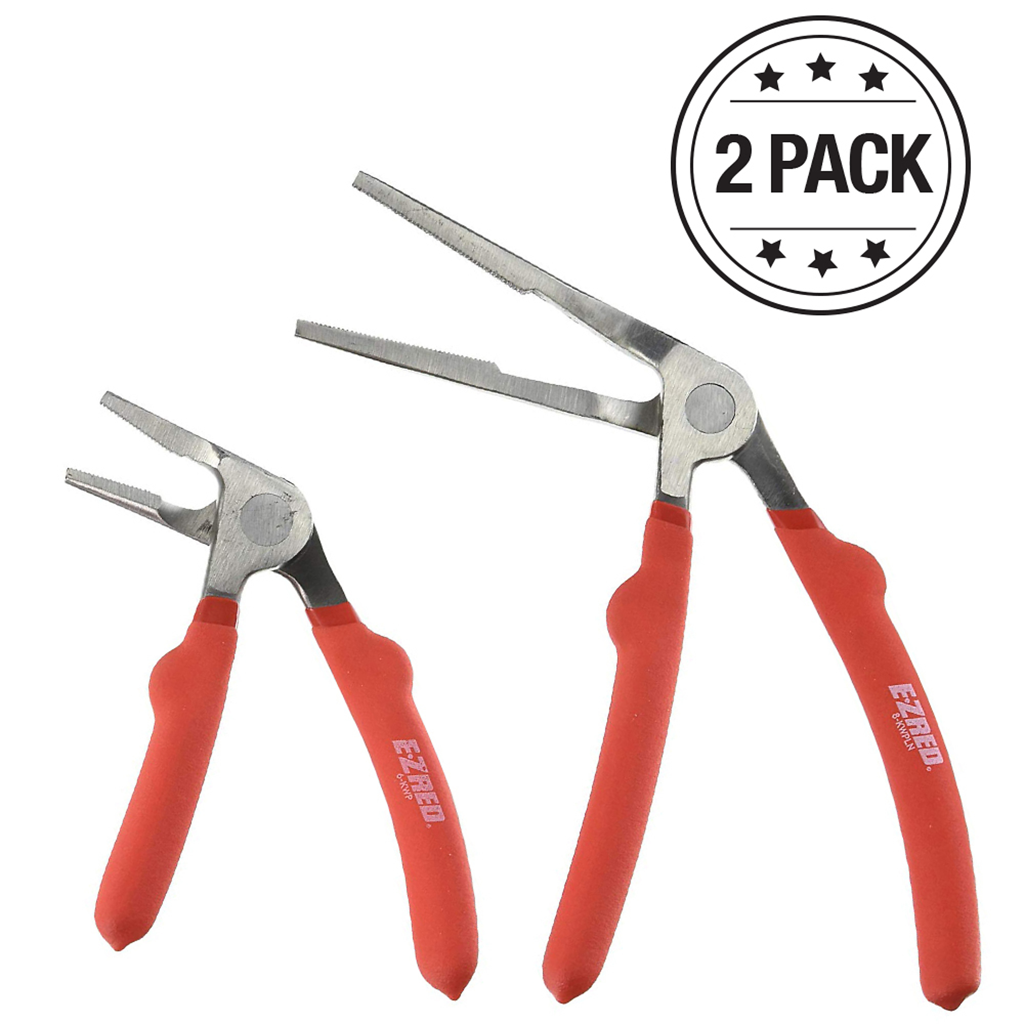 EZRED, 2 Piece Kiwi Pliers Set 6in. and 8in. long nose, Pieces (qty.) 2 Material Alloy Steel, Model# KWP2